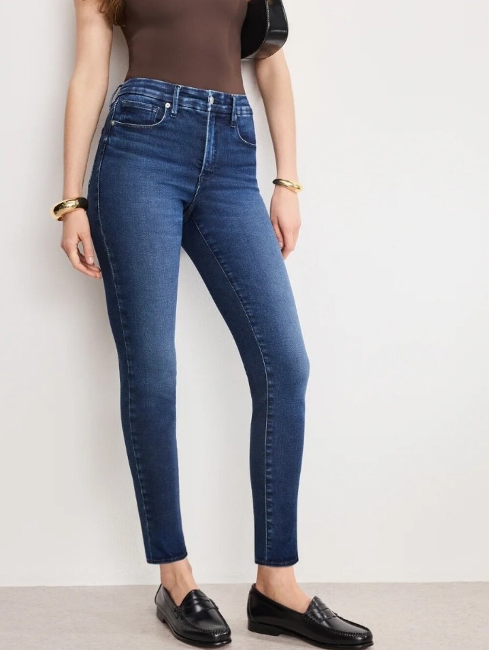 Good American Good Legs Pull-On Skinny Jean in indigo Size 5 or 20